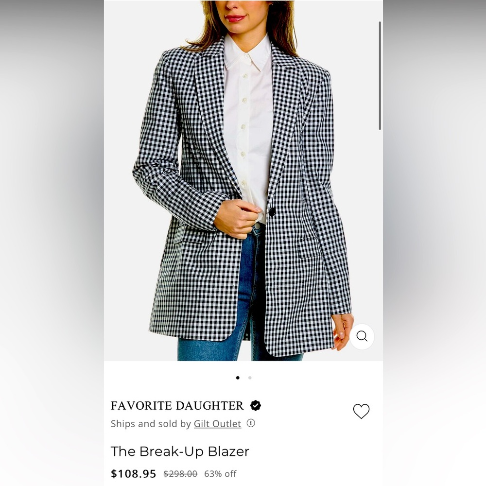 Favorite Daughter “The Break-up Blazer” by Anthropologie in size Medium
